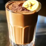 - 1 ripe banana, frozen - 1 cup unsweetened almond milk (or your preferred milk) - 1 tablespoon cocoa powder - 1 tablespoon natural peanut butter (or almond butter) - 1 scoop vanilla protein powder - 1 teaspoon instant coffee or espresso powder - 1 tablespoon honey or maple syrup (optional for sweetness) - 1/2 teaspoon vanilla extract - Ice cubes (optional, for a thicker texture) I recommend using Silk or Almond Breeze for almond milk. They offer great flavor. For cocoa powder, try Hershey's or Ghirardelli for rich taste. Jif or Skippy works well for peanut butter. Choose a protein powder like Optimum Nutrition or Garden of Life for quality. This smoothie is packed with nutrients. It has about 300 calories per serving. Here’s a quick breakdown: - Protein: 20 grams - Carbohydrates: 35 grams - Fat: 10 grams - Fiber: 4 grams - Sugar: 15 grams (includes natural sugars) This drink is a great source of energy and protein. It supports muscle growth and keeps you full. Enjoy it as a meal replacement or a post-workout treat. To make the High-Protein Mocha Banana Smoothie, start with the right ingredients. You need: - 1 ripe banana, frozen - 1 cup unsweetened almond milk (or your preferred milk) - 1 tablespoon cocoa powder - 1 tablespoon natural peanut butter (or almond butter) - 1 scoop vanilla protein powder - 1 teaspoon instant coffee or espresso powder - 1 tablespoon honey or maple syrup (optional for sweetness) - 1/2 teaspoon vanilla extract - Ice cubes (optional, for a thicker texture) First, grab your blender. Add the frozen banana, almond milk, cocoa powder, peanut butter, and protein powder. This mix forms the smoothie base. Next, sprinkle in the instant coffee or espresso powder. If you like it sweet, add honey or maple syrup and the vanilla extract. Blend on high until the mixture is smooth and creamy. If you see chunks, stop the blender. Scrape down the sides with a spatula and blend again. For a thicker smoothie, toss in a handful of ice cubes. Blend again until the ice is fully mixed. Taste your smoothie. If you want it sweeter, add more honey or syrup. Pour your smoothie into a tall glass or bowl. For a special touch, sprinkle cocoa powder on top. You can also add a slice of banana as a garnish. Serve it right away for the best flavor and texture. Enjoy your delicious, high-protein treat! To get a smooth and creamy texture, start with a frozen banana. It adds chill and thickness. Use unsweetened almond milk for a creamy base. If you want it thicker, add ice cubes. Blend on high until everything is well mixed. Scrape down the sides if needed. This helps mix all the ingredients well. Taste your smoothie after blending. If you want it sweeter, add honey or maple syrup. Start with just a spoonful. Blend again and taste. You can always add more, but it’s hard to fix if it’s too sweet. Adjust according to your taste. A good blender makes a big difference. Use a powerful one for the best results. If you have a personal blender, that works too. It’s great for small servings. Always make sure to clean your blender right after use. This keeps it ready for your next tasty smoothie. {{image_2}} You can boost the taste of your smoothie in fun ways. Try adding a pinch of cinnamon for warmth. A scoop of nutmeg gives it a festive feel. If you like spice, add a dash of cayenne pepper. It adds a nice kick! For a richer flavor, swap cocoa powder for dark chocolate. Want more protein? You can add Greek yogurt. It makes the smoothie creamy and thick. Chia seeds are another great choice. They pack a protein punch and add fiber. If you love nuts, sprinkle in some crushed almonds or walnuts. They add crunch and healthy fats. If you avoid dairy, stick with almond milk or coconut milk. Both are tasty and creamy. You can also use oat milk for a thicker texture. For a nut-free option, try hemp milk. It’s rich and offers protein, too! You can create a delicious smoothie without any dairy. After making your High-Protein Mocha Banana Smoothie, you might have some left. If so, pour any leftovers into a sealed jar or container. This keeps the smoothie fresh for up to 24 hours in the fridge. When you are ready to drink it, give it a good shake or stir. This helps mix any settled ingredients back together. If you want to save your smoothie for later, freezing is a great option. Pour the smoothie into an ice cube tray or a freezer-safe container. If using a container, leave some space for expansion. The smoothie can last up to one month in the freezer. To enjoy it, let it thaw in the fridge overnight. You can also blend it again for a smooth texture. To keep your smoothie tasting great, make it fresh when you can. Use ripe bananas and fresh almond milk for the best flavor. If you use cocoa powder or instant coffee, store them in a cool, dry place. This helps maintain their taste. For the best results, avoid adding ice if you plan to store it. Ice can water down the flavor when it melts. Yes, you can skip the protein powder. The smoothie will still taste great. You can add more peanut butter or almond butter to boost protein. You might also use Greek yogurt for extra creaminess and protein. Unsweetened almond milk is my top choice. It keeps the taste light and smooth. You can also try oat milk or soy milk. Both options add a creamy texture and flavor. Choose a milk that fits your taste and needs. To make this smoothie vegan, use almond milk and maple syrup. Avoid honey and stick with maple syrup for sweetness. Choose a plant-based protein powder, too. This makes the smoothie tasty and vegan-friendly. This blog post covered essential ingredients for your smoothie. I shared brand recommendations and key nutritional facts. I also provided step-by-step instructions and blending tips to enhance your drink. Tips and tricks helped you perfect texture and adjust sweetness. In the variations section, I suggested flavor changes and protein sources, including dairy-free options. Finally, I detailed storage methods to keep leftovers fresh. Use this guide to create tasty smoothies that fit your diet. Enjoy blending!