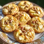 To make these caramel apple cheesecake cookies, gather these key items: - 1 cup unsalted butter, softened - 1 cup cream cheese, softened - 1 cup granulated sugar - 1 cup brown sugar, packed - 1 large egg - 1 teaspoon vanilla extract - 2 ½ cups all-purpose flour - 1 teaspoon baking soda - ½ teaspoon baking powder - ½ teaspoon salt - 1 teaspoon ground cinnamon - 1 cup diced Granny Smith apples - 1 cup caramel sauce, divided (plus extra for drizzling) - ½ cup chopped pecans or walnuts (optional) These ingredients create a rich, soft cookie with a burst of apple flavor and sweet caramel. You can add a few optional ingredients to customize your cookies: - ½ cup chopped pecans or walnuts for a nutty crunch - 1 teaspoon of nutmeg for extra warmth - A pinch of sea salt on top for added contrast These options let you play with flavors and textures, making each batch unique. You can swap some ingredients if needed: - Use light cream cheese for a lower-fat version. - Substitute coconut oil for butter if you want a dairy-free cookie. - Try using gluten-free flour for a gluten-free treat. These substitutions can help you adjust the recipe to fit your diet or preferences. Start by preheating your oven to 350°F (175°C). Line two baking sheets with parchment paper. In a large bowl, mix the softened butter and cream cheese. Add the granulated sugar and brown sugar. Beat until the mixture is light and fluffy. This step helps create a soft texture in your cookies. Next, crack in one large egg and add one teaspoon of vanilla extract. Mix these in until everything is well combined. In a separate bowl, whisk together 2 ½ cups of all-purpose flour, one teaspoon of baking soda, ½ teaspoon of baking powder, ½ teaspoon of salt, and one teaspoon of ground cinnamon. Slowly add the dry mix to the wet mix. Stir until just combined; don’t overmix. Gently fold in one cup of diced Granny Smith apples and ½ cup of caramel sauce. If you like, add ½ cup of chopped pecans or walnuts. This adds a nice crunch. The dough should feel thick and slightly sticky. Scoop tablespoon-sized portions of dough onto the prepared baking sheets. Space them about 2 inches apart. This allows room for spreading while baking. Bake the cookies for 12-15 minutes. Watch for lightly golden edges and soft centers. When done, remove them from the oven and cool on the baking sheets for about 5 minutes. After that, transfer the cookies to a wire rack. Let them cool completely before adding the caramel drizzle. Cooling them properly keeps them soft and chewy. Once your cookies are cool, it’s time to drizzle extra caramel sauce on top. Use the remaining caramel sauce from the recipe for this step. Drizzling adds a sweet finish and makes them look appealing. If you want, sprinkle some chopped nuts over the caramel drizzle for extra flair. Enjoy the cookies fresh or share them with friends and family for a sweet treat! To make soft and chewy cookies, start with room temperature butter and cream cheese. This helps blend them well, creating a rich dough. Use a mix of granulated and brown sugar. Brown sugar adds moisture and chewiness. Don't overmix the dough; mix until just combined. This keeps the cookies soft. Bake them until the edges are lightly golden. The centers may look under-cooked, but they will firm up as they cool. Accurate measuring is key to great cookies. Use dry measuring cups for flour and sugar. Level off the ingredient with a straight edge. For sticky items like brown sugar, pack it tightly into the cup. Use liquid measuring cups for wet ingredients. Pour in the liquid and check at eye level. This ensures you have the right amount. Remember to spoon flour into the cup instead of scooping. This prevents too much flour, which can make cookies dry. Presentation makes cookies even more tempting. Arrange the cookies on a pretty plate. Stack them in layers or fan them out. Drizzle extra caramel sauce over the top for a sweet touch. Add a sprinkle of chopped nuts for crunch and color. You can also place a few apple slices beside the cookies. This adds a nice pop of color and ties in the apple flavor. Enjoy serving these cookies at a gathering or as a special treat! {{image_2}} You can change the nuts in your caramel apple cheesecake cookies. Pecans and walnuts fit nicely. They add crunch and flavor. If you want more variety, try almonds or hazelnuts. Dried fruits also work well. You can add raisins or cranberries for a sweet twist. These choices make the cookies more fun and tasty. Making these cookies gluten-free is easy. Swap the all-purpose flour for a gluten-free blend. Check the blend has a good texture for cookies. For vegan cookies, use plant-based butter and cream cheese. Replace the egg with a flaxseed or chia seed mix. This adaption keeps the cookies soft and chewy. You still get the yummy caramel and apple flavor. You can spice up your cookies with seasonal flavors. Add a pinch of nutmeg or ginger for a warm taste. Pumpkin spice is great in fall. For winter, consider adding a bit of cardamom. These spices bring out the apple and caramel flavors. You can even add a splash of maple syrup for extra sweetness. Try these ideas to make your cookies fit any season. To keep your caramel apple cheesecake cookies fresh, start by letting them cool completely. Once cooled, place them in an airtight container. This helps keep them soft and chewy. I like to add a slice of bread in the container. The bread adds moisture, keeping the cookies from drying out. If you want to save some cookies for later, freezing is a great idea. You can freeze the cookies either baked or unbaked. For baked cookies, let them cool, then wrap them tightly in plastic wrap. Place them in a freezer-safe bag. For unbaked dough, scoop the dough onto a baking sheet and freeze until firm. Then, transfer the dough balls to a bag. You can bake them directly from the freezer. Just add a couple of minutes to the baking time. Choosing the right container is key to keeping your cookies fresh. Use airtight containers made of plastic or glass. Make sure they are clean and dry before adding your cookies. You can also use cookie tins for a fun touch. Just line the tin with parchment paper to keep the cookies from sticking. Storing them this way ensures you enjoy every bite of your delicious treats! Yes, you can use different apples. I prefer Granny Smith for their tartness. They balance well with the sweet caramel. Other good choices are Honeycrisp or Fuji. Just make sure to chop them small. This helps them mix well in the dough. These cookies last about a week at room temperature. Store them in an airtight container. If you want them to last longer, try freezing them. They freeze well for about three months. Just thaw them before serving for the best taste. These cookies pair nicely with vanilla ice cream. A warm cup of cider or coffee also works. You can even serve them with extra caramel sauce for dipping. A sprinkle of chopped nuts can add a nice crunch to your dessert spread. You learned about key ingredients and how to mix them for great cookies. I shared tips for soft, chewy results and fun variations to try. Storing your cookies right keeps them fresh longer. Remember, you can always adapt flavors and ingredients to match your taste. Enjoying these cookies with friends or family can make any day special. Baking is fun, and I hope you feel ready to dive in!