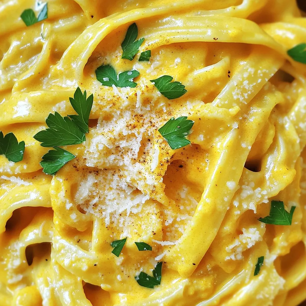 Creamy Pumpkin Alfredo Pasta Simple and Savory Dish