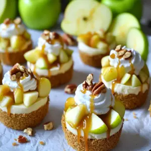 To make these tasty treats, you need some key items. Here’s what you’ll need: - 1 cup graham cracker crumbs - 1/2 cup unsalted butter, melted - 1 (8 oz) package cream cheese, softened - 1/2 cup powdered sugar - 1 teaspoon vanilla extract - 1 cup diced apples (like Granny Smith or Honeycrisp) - 1/2 teaspoon ground cinnamon - 1/4 cup caramel sauce (store-bought or homemade) - 1/2 cup whipped cream (for topping) - Extra caramel sauce for drizzling - Chopped nuts (like pecans or walnuts) for garnish These ingredients blend to create a delightful mix of flavors. The apples add a fresh crunch. The caramel sauce brings sweetness. Cream cheese gives a rich creaminess that ties everything together. You can dress up your truffle cups with fun toppings. Consider these options: - A sprinkle of cinnamon for warmth - More caramel sauce for extra sweetness - Fresh apple slices for a colorful touch - Shredded coconut for a tropical twist - Mini chocolate chips for a hint of chocolate These toppings make your dessert even more appealing and tasty. Feel free to mix and match based on your taste. If you don’t have a specific ingredient, don’t worry! Here are some easy swaps: - Use almond or graham cracker crumbs for the crust. - Swap cream cheese with Greek yogurt for a lighter option. - Choose maple syrup instead of caramel for a different flavor. - Use any nut butter if you have nut allergies. These substitutions help you get creative. They can also cater to different diets or preferences. Just remember, the goal is to keep that delicious flavor. To start, gather your graham cracker crumbs and melted butter. In a medium bowl, mix them well. Use your hands or a spoon to blend until it looks like wet sand. Now, take mini cupcake liners or silicone molds. Press the crumb mixture into the bottom to form a crust. This step gives the truffles a solid base. Once done, place the molds in the fridge. Let them chill while you prep the filling. Next, grab a large bowl. Add the softened cream cheese. Beat this with a mixer until it's nice and smooth. Slowly add the powdered sugar and vanilla extract. Mix until it’s creamy and well combined. This filling is the heart of your truffle cups. It should taste sweet and rich. In a separate small bowl, take your diced apples. Sprinkle ground cinnamon over them. Toss these together to coat the apples well. Gently fold the apple mixture into the cream cheese mixture. Make sure the apples are evenly mixed in. This adds a fun flavor and texture to your truffles. Now, take the crusts out of the fridge. Spoon the cheesecake apple mixture into each crust. Fill them about three-quarters full. This provides enough space for the caramel. Drizzle caramel sauce over the top of each cup. It adds a sweet touch and looks great. Lastly, put the cups back in the fridge. Let them chill for at least two hours. This helps the flavors meld and the cups to set. To get a smooth cream cheese mixture, start with softened cream cheese. Cold cream cheese is hard to mix. I let it sit at room temperature for about 30 minutes. Then, beat it well until it looks creamy. Add powdered sugar slowly. This helps you avoid lumps. Mixing on low speed first can also help. Once smooth, mix in the vanilla extract. This adds a nice flavor to your base. Setting the truffle cups is key. After filling the cups, chill them for at least two hours. This time allows the mixture to firm up. If you want them firmer, you can chill them longer. Make sure your refrigerator is cold enough. If they are not set, they may fall apart when served. To check, gently press the top. It should feel firm but not hard. Presentation makes these cups extra special. Use mini cupcake liners for a cute look. I like to arrange them on a colorful platter. You can also add fresh apple slices around the cups. It adds color and makes the dish pop. For an extra touch, drizzle more caramel sauce on top. Sprinkle chopped nuts for crunch. These small details make your dessert stand out. {{image_2}} You can switch up the fruit in these cups. Instead of apples, try pears or berries. Each fruit brings a unique taste and texture. For a tropical twist, use diced pineapple or mango. Just make sure to adjust the spices according to the fruit you choose. While graham crackers are classic, you can try other crusts. Use crushed cookies like Oreos for a chocolate base. A nut crust with almonds or pecans adds a rich flavor. If you want to skip the crust, serve the filling in cups for a lighter treat. Add spices to jazz up the flavor. A pinch of nutmeg pairs well with cinnamon. You can also add a splash of almond or maple extract for depth. For a fun twist, mix in a little caramel flavoring to intensify the caramel taste. To keep your leftover truffle cups fresh, store them in an airtight container. Place a layer of parchment paper between the cups to avoid sticking. Refrigerate them for up to four days. This keeps the flavors intact and the texture creamy. You can freeze these truffle cups if you want to save them for later. Wrap each cup in plastic wrap tightly. Then, place them in a freezer-safe bag or container. They can last in the freezer for up to three months. When you want to eat them, thaw them in the fridge overnight. Each ingredient in this recipe has a different shelf life. Here’s a quick breakdown: - Graham cracker crumbs: Last up to six months if sealed well. - Unsalted butter: Stays fresh in the fridge for about one month. - Cream cheese: Good for about two weeks after opening. - Powdered sugar: Can last indefinitely if kept dry. - Diced apples: Best used within three days for freshness. - Caramel sauce: Can be stored for up to a year if unopened. By knowing how to store these truffle cups properly, you can enjoy them longer and reduce waste. Yes, you can make these truffle cups a day in advance. This gives them time to chill and set properly. Just cover them with plastic wrap once they are done. Keep them in the fridge until you’re ready to serve. Serve these truffle cups chilled for the best taste. Add a dollop of whipped cream on top just before serving. Drizzle with extra caramel sauce for a sweet touch. You can also sprinkle chopped nuts for crunch. Arrange them on a nice platter to impress your guests. To make these truffle cups gluten-free, use gluten-free graham cracker crumbs. There are many brands available. Check the label to ensure they are safe. The rest of the ingredients are naturally gluten-free, so you’re all set! You can find pre-made truffle cups at local grocery stores or specialty baking shops. Many online retailers sell them too. Look for mini cupcake liners or silicone molds that suit your needs. You learned how to make delicious Caramel Apple Cheesecake Truffle Cups. We covered key ingredients, step-by-step instructions, and helpful tips. Remember, you can customize these treats with different fruits or crusts for fun variations. Storing leftovers is easy, and you can even freeze them for later. With these insights, you can impress friends and family. Enjoy making and sharing this tasty dessert!