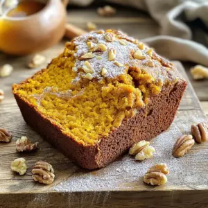 To make spiced pumpkin banana bread, gather these key ingredients: - 1 cup mashed ripe bananas (about 2 medium bananas) - 1 cup pumpkin puree (canned or fresh) - 3/4 cup brown sugar, packed - 1/4 cup granulated sugar - 1/2 cup vegetable oil or melted coconut oil - 2 large eggs - 1 teaspoon vanilla extract - 2 cups all-purpose flour - 1 teaspoon baking soda - 1/2 teaspoon baking powder - 1 teaspoon ground cinnamon - 1/2 teaspoon ground nutmeg - 1/2 teaspoon ground ginger - 1/4 teaspoon ground cloves - 1/2 teaspoon salt - 1/2 cup chopped nuts (walnuts or pecans) or chocolate chips (optional) You can swap some ingredients if needed: - Use applesauce instead of oil for a lighter texture. - Replace granulated sugar with coconut sugar for a deeper flavor. - Substitute almond flour for a gluten-free option. - Skip the eggs and use flaxseed meal mixed with water for a vegan version. Ensure you measure correctly for best results: - 1 cup of mashed bananas means about 2 medium bananas. - 1 cup of pumpkin puree can be from a can or fresh pumpkin. - For sugars, pack the brown sugar firmly in the cup. - Use a liquid measuring cup for the oil to avoid spills. - For the flour, spoon it into the cup and level it off with a knife. This careful selection of ingredients helps create a rich and flavorful bread that is both moist and satisfying. Start by preheating your oven to 350°F (175°C). Grease a 9x5-inch loaf pan or line it with parchment paper. In a large bowl, mix together the wet ingredients. Add 1 cup of mashed ripe bananas, about 2 medium bananas. Next, stir in 1 cup of pumpkin puree. You can use canned or fresh pumpkin. Then, add 3/4 cup of packed brown sugar and 1/4 cup of granulated sugar. Pour in 1/2 cup of vegetable oil or melted coconut oil. Crack in 2 large eggs and add 1 teaspoon of vanilla extract. Mix until everything is well combined and smooth. In a separate bowl, whisk together the dry ingredients. Take 2 cups of all-purpose flour and add 1 teaspoon of baking soda. Next, add 1/2 teaspoon of baking powder. Then, include 1 teaspoon of ground cinnamon, 1/2 teaspoon of ground nutmeg, 1/2 teaspoon of ground ginger, and 1/4 teaspoon of ground cloves. Finally, add 1/2 teaspoon of salt. Whisk these dry ingredients until they are well mixed. Now it’s time to combine the wet and dry ingredients. Gradually add the dry mixture to the wet mixture. Stir gently until just combined. Be careful not to overmix, or your bread can become tough. If you like, fold in 1/2 cup of chopped nuts or chocolate chips at this point. Pour the batter into the prepared loaf pan. Smooth the top with a spatula. Bake the bread in the oven for 55-65 minutes. Check if it’s done by inserting a toothpick into the center. If it comes out clean, it's ready. If the top is browning too fast, cover it loosely with aluminum foil. Once done, let it cool in the pan for 10 minutes. Then, transfer it to a wire rack to cool completely. To make great spiced pumpkin banana bread, avoid overmixing. When you mix the wet and dry ingredients, stir gently. Overmixing can make your bread tough. Another mistake is not measuring the flour correctly. Too much flour can dry out the bread. Use a spoon to scoop flour into the measuring cup, then level it off. Lastly, don’t skip preheating your oven. A hot oven helps your bread rise well. Start by mixing wet ingredients first. Combine the bananas, pumpkin, sugars, oil, eggs, and vanilla until smooth. Then, in a separate bowl, whisk the dry ingredients together. This ensures even flavor and texture. When you combine the two, add the dry mix slowly. This helps keep the batter light. If you want nuts or chocolate chips, fold them in gently at the end. Baking time is key. Check your bread at 55 minutes. Insert a toothpick in the center. If it comes out clean, your bread is ready. If the top browns too fast, cover it with foil. This helps it bake evenly. After baking, let it cool for about 10 minutes in the pan. Then transfer it to a wire rack. This prevents soggy bread. Enjoy your warm, spiced pumpkin banana bread! {{image_2}} You can add nuts or chocolate chips to your bread. Both options give unique tastes. If you like crunch, use nuts like walnuts or pecans. They add texture and a rich flavor. If you prefer sweetness, chocolate chips work great. They melt and create a gooey surprise in every slice. You can even mix both for a delightful treat! Making this bread gluten-free is easy! Just swap regular flour for a gluten-free blend. Look for one that works for baking. For a vegan version, replace eggs with flax eggs. Mix one tablespoon of ground flaxseed with three tablespoons of water. Let it sit for five minutes until it thickens. This keeps your bread moist and fluffy. You can also use a plant-based oil like coconut oil. To make your bread even more special, add citrus zest. Lemon or orange zest adds bright notes. Just a teaspoon can change the whole flavor. It balances the sweetness and gives a fresh taste. You can also try adding a splash of maple syrup for extra sweetness. This small change makes a big difference in your bread's flavor profile! Store your Spiced Pumpkin Banana Bread in an airtight container. This keeps it fresh and moist. If you do not have a container, wrap it tightly in plastic wrap. You can also use aluminum foil. Keep it at room temperature for up to three days. For longer storage, refrigerate it. This can help it last up to a week. Freezing is a great option if you want to keep your bread longer. First, let the bread cool completely. Then, slice it into pieces. Wrap each slice in plastic wrap, then place them in a freezer bag. Be sure to remove as much air as possible. You can freeze the bread for up to three months. When you want to enjoy a slice, just thaw it at room temperature or pop it in the microwave for a few seconds. Your Spiced Pumpkin Banana Bread is best enjoyed fresh, but it can last. At room temperature, it stays fresh for three days. In the fridge, it lasts about a week. To reheat, slice a piece and place it in the microwave for about 10-15 seconds. You can also warm it in an oven at 350°F (175°C) for about 5-10 minutes. Enjoy your warm slice with a pat of butter for a special treat! You can check if the bread is done by using a toothpick. Insert the toothpick into the center of the bread. If it comes out clean, the bread is ready. If you see wet batter, it needs more time. Bake for 55 to 65 minutes. Keep an eye on the top; if it browns too fast, cover it with foil. Yes, you can use fresh pumpkin. Start by cooking the pumpkin until it’s soft. Then, mash it to make puree. Fresh pumpkin adds a nice flavor. Just make sure to measure it the same as the canned version, about 1 cup. To make the bread healthier, try these tips: - Use whole wheat flour instead of all-purpose flour. - Replace some sugar with honey or maple syrup. - Cut down on oil by using unsweetened applesauce. - Add in some seeds or oats for extra fiber. Spiced Pumpkin Banana Bread is great on its own. But you can make it even better! Here are some ideas: - Spread butter or cream cheese on warm slices. - Serve with a drizzle of maple syrup. - Add a sprinkle of cinnamon for extra flavor. - Pair it with coffee or tea for a cozy treat. This post covered essential ingredients, step-by-step baking, and tips for success. You explored substitutes, measurements, and ways to enhance your bread. I shared common mistakes to avoid and best practices for mixing and baking. Plus, we talked about storage, freezing, and reheating your creation. Now, you can bake with confidence. Enjoy your spiced pumpkin banana bread, and don’t hesitate to get creative!