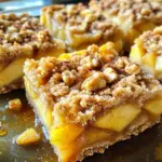 To make delicious baked apple crumble breakfast bars, gather these ingredients: - 2 large apples, peeled and diced - 1 cup rolled oats - 1 cup all-purpose flour - 1/2 cup brown sugar - 1/2 cup unsalted butter, melted - 1/4 cup honey or maple syrup - 1 teaspoon cinnamon - 1/2 teaspoon nutmeg - 1/2 teaspoon vanilla extract - 1/4 teaspoon salt - 1/2 cup chopped nuts (like walnuts or pecans) - Optional: 1/4 cup raisins or dried cranberries These ingredients provide a great mix of flavors and textures. The apples give a fresh crunch, while the oats and flour form a hearty base. Brown sugar adds sweetness, and butter brings richness. You can customize these bars with extras! Adding chopped nuts gives a nice crunch. Dried fruits like raisins or cranberries add a chewy sweetness. Feel free to mix and match to suit your taste! 1. Preheat the oven and prepare the baking pan Set your oven to 350°F (175°C). Line an 8x8 inch baking pan with parchment paper. Leave some paper hanging over the edges. This makes it easy to lift the bars out later. 2. Mixing the spiced apples and crumble base In a bowl, combine 2 large diced apples with 1 tablespoon of cinnamon. Stir it well and set it aside. This lets the apples soak up the spice. In another bowl, mix 1 cup of rolled oats, 1 cup of all-purpose flour, 1/2 cup of brown sugar, 1/2 cup of melted butter, 1/4 cup of honey (or maple syrup), and 1 teaspoon of vanilla. Mix until it looks crumbly. Save 1/2 cup of this mix for later. 3. Layering and baking process Press the remaining crumble mix into the bottom of your prepared pan. Make it even and flat. Spread the spiced apples over this layer. Cover as much as you can. Now, sprinkle the reserved crumble on top. If you want, add chopped nuts and raisins or cranberries too. Bake for 25 to 30 minutes. Look for a golden top and soft apples. After baking, let the bars cool. Enjoy your tasty breakfast bars with yogurt or honey! - To ensure an even bake, spread the mixture flat in the pan. Press it down well. - You can use honey, maple syrup, or even agave as sweeteners. If you want, use coconut oil instead of butter. - For accurate measuring, use dry measuring cups for flour and oats. Spoon these ingredients into the cup, then level them off with a knife. - Serve the bars warm with Greek yogurt on top. A drizzle of honey adds extra sweetness. - For a lovely brunch, cut the bars into squares and place them on a nice plate. Add some fresh fruit or nuts for a pop of color. {{image_2}} You can easily make these bars gluten-free. Just swap the all-purpose flour with almond or oat flour. Both options give a nice texture and flavor. The almond flour adds a nutty taste, while the oat flour keeps it light. This change does not affect the taste much, but it helps those who avoid gluten. Feel free to get creative with the fruit. You can use berries, pears, or even peaches. Each fruit brings its unique taste. Berries add a tartness, while pears offer a sweet and soft bite. Mixing fruits can create fun flavors, making breakfast exciting and new. If you need a nut-free option, just use seeds instead of nuts. Sunflower seeds or pumpkin seeds work well here. They give a good crunch and keep the bars tasty. This way, everyone can enjoy these delicious breakfast bars without worry. To keep your baked apple crumble breakfast bars fresh, store them in an airtight container. This helps retain moisture and flavor. If you have room, place the container in the fridge. The cold helps keep the bars fresh longer. If you prefer, you can also store the bars at room temperature for up to three days. Just make sure they are covered well to avoid drying out. Freezing is a great option if you want to save some for later. First, let the bars cool completely. Once cool, cut them into individual bars. Wrap each bar tightly in plastic wrap. After wrapping, place the bars in a freezer-safe bag or container. They can stay in the freezer for up to three months. When you're ready to enjoy, just thaw them in the fridge overnight or at room temperature for a few hours. Yes, you can use many apple types. Granny Smith apples add tartness, while Fuji apples bring sweetness. Mix flavors to find your favorite. These bars stay fresh for about five days at room temperature. If you want them to last longer, store them in the fridge for up to a week. Yes, you can make these bars vegan. Replace the butter with coconut oil and use maple syrup instead of honey. Choose a vegan-friendly flour too. If you need a nut-free option, try seeds like sunflower or pumpkin seeds. You can also skip them entirely or add more oats for texture. You can create delicious fruit bars with simple ingredients and easy steps. Use different apples, oats, and spices for a unique taste. Remember to layer properly for the best bake. Customizing with nuts, or making it gluten-free, is simple and fun. Store them right to keep them fresh. These bars fit well for breakfast or as a snack. You have many options to enjoy, so get baking and make these yours!