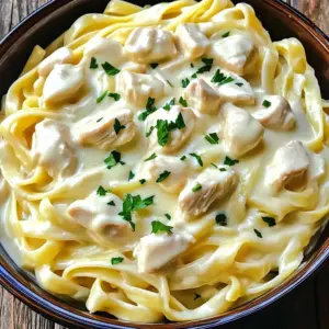 - 1 lb chicken breast, diced - 2 tablespoons olive oil - 3 cloves garlic, minced - 4 cups chicken broth - 1 pound fettuccine pasta - 1 cup heavy cream - 1 cup grated Parmesan cheese - 1 teaspoon salt - ½ teaspoon black pepper - 1 teaspoon Italian seasoning - Fresh parsley, chopped (for garnish) The base of this dish is simple yet flavorful. Start with 1 pound of chicken breast, diced into small pieces. This chicken adds protein and makes the meal filling. The olive oil, 2 tablespoons, helps brown the chicken. Next, we use 3 cloves of minced garlic. Garlic gives this dish its rich aroma and taste. A key flavor booster is 4 cups of chicken broth, which keeps everything moist while cooking. The pasta you need is 1 pound of fettuccine. It pairs perfectly with creamy sauces. For the creamy goodness, 1 cup of heavy cream is essential. Don’t forget the cheese! 1 cup of grated Parmesan cheese brings that classic Alfredo flavor. For seasoning, you'll need 1 teaspoon of salt, ½ teaspoon of black pepper, and 1 teaspoon of Italian seasoning. Finally, for a touch of freshness, add chopped parsley as a garnish. This not only looks nice but also adds a pop of flavor. Each ingredient plays a role in creating a delicious creamy chicken Alfredo. Enjoy gathering these simple ingredients for a great meal! - Set Instant Pot to sauté mode - Brown diced chicken for 5 minutes First, I turn on the Instant Pot and set it to sauté mode. I add two tablespoons of olive oil to the pot. Next, I toss in one pound of diced chicken breast. I let it cook for about five minutes. I stir it occasionally until it turns nice and brown. This step adds flavor and texture to the chicken. - Sauté minced garlic for 1 minute After the chicken is browned, I add three cloves of minced garlic. I sauté the garlic for just one minute. This step fills the kitchen with a lovely smell. It makes the dish even more delicious. - Pour in chicken broth and add pasta Now, I pour in four cups of chicken broth. Then, I add one pound of fettuccine pasta. I make sure the pasta is fully submerged in the broth. I avoid stirring at this point to keep the pasta from clumping together. - Close lid, set to sealing, cook for 8 minutes Next, I close the Instant Pot lid and set the valve to sealing. I select the manual or pressure cook option and set the timer for eight minutes. This cooking time is perfect for the pasta and chicken to become tender. - Quick release the pressure, open lid When the cooking cycle is complete, I carefully perform a quick release of the pressure. I wait for the steam to escape before I open the lid. This step is important for safety. - Mix in heavy cream, Parmesan, salt, and spices Once the lid is off, I switch the Instant Pot back to sauté mode. Then, I stir in one cup of heavy cream and one cup of grated Parmesan cheese. I also add one teaspoon of salt, half a teaspoon of black pepper, and one teaspoon of Italian seasoning. I mix well until the cheese melts and the sauce becomes smooth. - Add broth or cream to adjust the sauce If the sauce seems too thick, I can add a splash of chicken broth or cream. This helps reach my desired sauce consistency. I want it creamy but not too heavy. - Garnish with parsley and serve hot Finally, I serve the dish hot. I garnish it with freshly chopped parsley for color and flavor. This adds a nice touch to my creamy chicken Alfredo. To get a smooth and creamy sauce, add the heavy cream slowly. This helps it mix well. If you pour it all at once, it may clump. Stir gently as you add it in. This keeps the sauce silky and lovely. When cooking the pasta, make sure it is fully submerged in the broth. Do not stir it right away. This step helps avoid clumping. If you do mix it, the pasta may stick together. You can adjust the cooking time based on how you like your pasta. If you want it softer, add a minute or two. For firmer pasta, stick to the eight minutes. Also, if you prefer a thicker sauce, use less broth. If you like it thinner, add a splash more of broth or cream. Find the balance that works for you. Always check that the lid is sealed properly before cooking. This ensures the pot builds pressure. For a quick release, turn the valve carefully. Keep your hands clear of the steam. Avoid common mistakes, like not adding enough liquid. This can cause the pot to burn food. Always follow the recipe's liquid guidelines for the best results. {{image_2}} You can swap chicken for shrimp or tofu. Shrimp cooks quickly, just a few minutes. For shrimp, cook for about 2-3 minutes on high pressure. Tofu needs a bit longer, around 5 minutes, to soak up flavors. Always ensure proteins cook until safe. Adding vegetables makes this dish even better. Spinach and mushrooms work great. Just add them before the pressure cooking step. You can also enhance flavors with sun-dried tomatoes or artichokes. These extras give your dish a tasty twist. You can try different cheeses for a new taste. Mozzarella or goat cheese can add creaminess. If you need non-dairy options, use cashew cream or nutritional yeast. These can mimic the taste without dairy, perfect for those with dietary needs. To store leftovers, let them cool first. Place the creamy chicken Alfredo in an airtight container. Glass or plastic containers work well. Make sure to seal the lid tightly. This keeps the dish fresh for up to three days. You can freeze creamy chicken Alfredo, but it may change texture. Use freezer-safe containers or bags. To freeze, let the dish cool completely. Label the container with the date. When ready to eat, thaw it in the fridge overnight. Reheat on the stove or in the microwave. Add a splash of cream or broth to help restore creaminess. For best taste and safety, use leftovers within three days. If you freeze it, use it within three months. Signs of spoilage include an off smell or changes in color. If you see mold, throw the dish away. Always check your food before eating. Yes, you can make this ahead! To keep it creamy, store the dish in an airtight container. When reheating, use low heat. Stir in a bit of extra cream or broth. This helps maintain the sauce's smoothness. If you lack an Instant Pot, no problem! You can cook this on the stovetop. Start by sautéing the chicken in a large pot. Then add garlic, broth, and pasta. Cook until the pasta is tender. Stir in cream and cheese as in the original recipe. Absolutely! You can add spices and herbs for extra flavor. Try garlic powder, red pepper flakes, or basil. Experiment with your favorites to make the sauce your own! Yes, you can swap heavy cream for lighter options. Use half-and-half or milk for fewer calories. You can also try cashew cream for a dairy-free version. Adjust the amount for desired creaminess. Fettuccine is classic, but you can use other pasta types. Penne or rotini work well too! Just ensure your pasta cooks evenly in the broth. Choose what you love! This blog post showed you how to make creamy chicken alfredo in an Instant Pot. We covered the key ingredients, cooking steps, and tips for the best results. The recipe is easy to follow and allows for plenty of tasty variations. You can even customize this dish to suit your taste. Don't forget to store leftovers properly for later enjoyment. Enjoy cooking and eating this creamy delight!