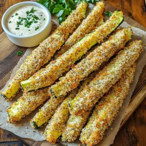 - Zucchini and Preparation You need 2 medium zucchinis. Wash them well first. Cut them into fry shapes. Aim for pieces that are about 1/4 to 1/2 inch thick. This size helps them cook evenly. - Coating Components Start with 1 cup of all-purpose flour. Place it in a shallow dish. Add salt and pepper to taste. Next, you need 2 large eggs. Whisk them well in another dish. For extra crunch, use 1 cup of breadcrumbs, preferably panko. This will make your fries crispy. - Seasoning Essentials Add 1 tablespoon of everything bagel seasoning to your breadcrumbs. This gives great flavor. Include 1 teaspoon of garlic powder and 1 teaspoon of onion powder. These spices boost the taste of your fries. To make the best Air Fryer Everything Bagel Zucchini Fries, start by washing the zucchinis. Rinse them under cold water to remove dirt. Then, cut them into fry-shaped sticks. Aim for 1/4 to 1/2 inch thick pieces. This size helps them cook evenly. Next, set up your dredging station. You need three shallow dishes. In the first dish, add one cup of flour. Season it with salt and pepper for extra flavor. In the second dish, crack two large eggs and whisk them until they are smooth. In the third dish, mix one cup of breadcrumbs with one tablespoon of everything bagel seasoning, one teaspoon of garlic powder, and one teaspoon of onion powder. This mix will give your fries a tasty crunch. Now it's time to coat the zucchini sticks for optimal crispiness. Take one zucchini fry and dip it into the flour first. Make sure to shake off any extra flour. Next, dip it into the egg mixture. Let any excess egg drip off before moving on. Finally, roll the zucchini fry in the breadcrumb mix. Make sure it is well coated all around. This step is key to getting that perfect crunch. Repeat this process for all the zucchini fries. Once all the fries are coated, give them a light spray with olive oil. This will help them become golden and crispy in the air fryer. Before you start cooking, preheat your air fryer to 400°F (200°C). This step is important for getting that crispy texture. Once preheated, arrange the zucchini fries in a single layer in the air fryer basket. Be careful not to overcrowd them, as this can affect cooking. You might need to cook in batches for the best results. Cook the zucchini fries for about 10-12 minutes. Flip them halfway through to ensure even cooking. Look for a golden brown color to know they are ready. Once done, remove them from the air fryer and let them cool slightly before serving. Enjoy these delicious fries with your favorite dipping sauce! To get that perfect crunch, use olive oil spray. This helps the coating crisp up nicely. Just a light spray will do. It adds flavor and keeps the fries from sticking. When you place the fries in the air fryer, arrange them in a single layer. This allows hot air to flow freely. Overcrowding the basket makes them soggy. If you have too many fries, cook them in batches for the best results. Adjusting seasonings can make a big difference. Feel free to add more garlic powder or onion powder. You can also boost the everything bagel seasoning if you like bold flavors. For dipping sauces, try ranch or a tangy yogurt dip. You can even mix some hot sauce with sour cream. This adds a nice kick to your fries. Cooking in batches ensures even cooking. If you have a lot of zucchini fries, do not rush. Cook them in smaller groups instead. This improves the texture and taste. Check on them halfway through. Flip the fries for an even golden color. This small step can make all the difference. {{image_2}} Gluten-Free Options You can make these zucchini fries gluten-free by using almond flour or gluten-free breadcrumbs. Just swap these in place of regular flour and breadcrumbs. This change keeps the crunch while catering to gluten-free diets. Using Different Kinds of Seasonings Feel free to mix it up with seasonings. Instead of everything bagel seasoning, try taco seasoning or Italian herbs. This gives the fries a whole new flavor that is fun and tasty. Adding Cheese or Spices For a cheesy twist, add grated Parmesan or mozzarella to the breadcrumb mix. This extra cheese melts and creates a yummy crust. You can also sprinkle in some chili powder or smoked paprika for a kick. Vegetable Mix-Ins Try adding other veggies like carrots or sweet potatoes cut into fry shapes. This not only adds flavor but also boosts nutrition. The air fryer cooks them just as well, making it a tasty combo. Pairing with Dips These zucchini fries taste great with dips. Serve them with ranch, yogurt dip, or even guacamole. The creamy dips balance the crunch and add a flavor burst. Meal Pairings and Side Dishes These fries fit well with many meals. Serve them alongside grilled chicken or fish for a light dinner. They also make a great side for burgers at a cookout. To keep your leftover zucchini fries fresh, follow these simple steps. First, let them cool completely. This prevents moisture buildup. Then, place them in an airtight container. Make sure to separate layers with parchment paper. This helps avoid sogginess. Store the container in the fridge. Your zucchini fries will stay good for about 3 days. When you want to enjoy your zucchini fries again, reheating properly is key. To keep them crispy, use your air fryer. Preheat it to 350°F (175°C). Arrange the fries in a single layer. Heat for about 5 minutes. This method revives their crunch. You can also use an oven for reheating. Place the fries on a baking sheet and bake at 350°F (175°C) for about 10 minutes. Avoid using the microwave, as it will make them soft. Enjoy your tasty snack! You can bake zucchini fries in the oven. Preheat the oven to 425°F (220°C). Follow the same steps for cutting and coating the zucchini. Arrange them on a baking sheet lined with parchment paper. Bake for 20-25 minutes, flipping halfway. This method gives you a nice crunch, too. Yes, you can! Carrots and sweet potatoes work well. Cut them into fry shapes like zucchini. The same coating works great. Try different seasonings to match the veggies you use. This way, you can enjoy a variety of flavors and textures. Zucchini fries last about 3 to 4 days in the fridge. Store them in an airtight container. Always check for any signs of spoilage before eating. Reheat them in the oven or air fryer to keep them crispy. In this blog post, we covered how to make delicious zucchini fries. From selecting the right ingredients to mastering the air frying method, you now have all the tools to succeed. I shared tips for achieving that perfect crisp, along with tasty variations and storage ideas. Don’t hesitate to try different seasonings or dips. Enjoy experimenting with your zucchini fries and share them with others. Simple, tasty, and fun to make—these fries are a great addition to any meal.