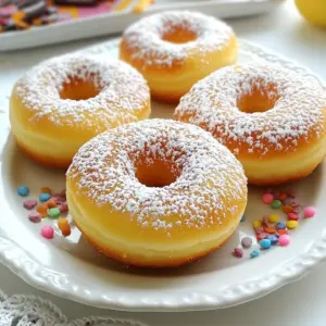 - 1 cup self-rising flour - 1 cup plain Greek yogurt To make these donuts, you need just two main ingredients. Self-rising flour is special because it has baking powder in it. This helps the donuts rise and become fluffy. The second ingredient is plain Greek yogurt. It adds moisture and helps bind the dough together. - Powdered sugar - Melted chocolate - Sprinkles After baking, you can dress up your donuts. Powdered sugar gives them a sweet finish. Melted chocolate makes them rich and tasty. Sprinkles add color and fun. You can mix and match these toppings to make your donuts special. {{ingredient_image_1}} 1. First, preheat your oven to 350&deg;F (175&deg;C). This helps the donuts bake evenly. 2. Next, line a baking sheet with parchment paper. This keeps the donuts from sticking. 3. In a large bowl, add 1 cup of self-rising flour and 1 cup of plain Greek yogurt. 4. Stir these ingredients together until a sticky dough forms. It should feel soft but not too wet. 1. Turn the dough out onto a lightly floured surface. This makes it easier to handle. 2. Knead the dough gently for about 1-2 minutes. This helps to make it smooth. 3. Roll the dough out to about 1/2 inch thick. Use a rolling pin for even thickness. 4. Cut out donut shapes using a donut cutter or two circular cookie cutters. Place them on the prepared baking sheet. 1. Bake the donuts in the preheated oven for 12-15 minutes. They should be golden brown when done. 2. After baking, allow the donuts to cool on a wire rack for a few minutes. This helps them firm up a bit. 3. For a fun twist, serve them warm, dusted with powdered sugar or coated in melted chocolate and sprinkles. Enjoy! To make perfect two-ingredient donuts, start with the right dough. Your dough should be sticky but not too wet. If it feels too dry, add a bit more yogurt. If it&rsquo;s too wet, sprinkle in more self-rising flour. Kneading is key to a good texture. Knead the dough gently for just 1-2 minutes. This helps the dough come together and become smooth. Don't over-knead, or your donuts may turn out tough. Always check your oven's temperature. An oven that is too hot or too cold can ruin your donuts. Use an oven thermometer to ensure it stays at 350&deg;F (175&deg;C). To check for doneness, look for a golden brown color. Gently press the tops; they should bounce back. If they feel soft and squishy, give them a few more minutes in the oven. For a fun presentation, serve your donuts warm. Dust them with powdered sugar for a classic look. You can also coat them in melted chocolate and add colorful sprinkles for a festive touch. Pair these donuts with a hot cup of coffee or a glass of milk. They make a great treat for breakfast or a snack! Pro Tips Use Cold Yogurt: Using cold Greek yogurt will help create a fluffier texture in your donuts. Flour Your Surface Generously: Make sure to flour your surface well to prevent the dough from sticking while kneading and rolling. Check for Doneness: Keep an eye on the donuts while baking; they should be golden brown but not overcooked to maintain their softness. Experiment with Flavors: Add vanilla extract or lemon zest to the dough for a flavor boost. {{image_2}} You can easily change the taste of your donuts. Adding spices like cinnamon or nutmeg gives them warmth. A pinch of cinnamon can make them cozy and sweet. Nutmeg adds a nice depth of flavor. You can also mix in flavors like vanilla or lemon zest. Vanilla brings a lovely aroma, while lemon zest adds a bright zing. Experiment with these flavors to find your favorite! If you want to switch up the sweetness, try using honey or maple syrup. These natural sweeteners add a unique twist. They can make your donuts even more delightful. If you're watching your sugar intake, consider low-calorie options. Sweeteners like stevia or monk fruit can work well in this recipe. They give you the sweetness without the extra calories. Toppings can take your donuts to the next level. You can use different frostings to coat your donuts. Chocolate frosting is always a hit, but you can also try vanilla or cream cheese frosting. Be creative with sprinkles too! Use colorful sprinkles for a fun look or nuts for a crunch. The topping options are endless, so let your imagination run wild! To keep your donuts fresh for a few days, store them in an airtight container. Place a paper towel at the bottom to absorb moisture. This helps keep them soft and tasty. If you want to stack them, add another paper towel between layers. Avoid direct sunlight and heat to preserve flavor and texture. If you want to save your donuts for later, freezing is the best option. Allow the donuts to cool completely. Then, wrap each one tightly in plastic wrap. Place them in a freezer-safe bag or container. They can stay good for up to three months. Label the bag with the date for easy tracking. To revive your frozen donuts, take them out and let them thaw at room temperature. For a warm treat, heat them in the microwave for about 10-15 seconds. You can also pop them in a preheated oven at 350&deg;F (175&deg;C) for about 5 minutes. This will help restore their fluffy texture and delightful taste. Enjoy them warm for the best experience! Yes, you can use all-purpose flour. Just add baking powder. Use 1 cup of all-purpose flour and 1.5 teaspoons of baking powder. This will help the donuts rise. You can make these donuts healthier by using low-fat Greek yogurt. You may also add fruit or nuts for extra nutrition. Try adding mashed bananas or applesauce for natural sweetness. You can use regular yogurt or cottage cheese instead of Greek yogurt. Both will work well in this recipe. They will give the donuts a nice texture and flavor. The donuts are done when they are golden brown on top. You can also check with a toothpick. If it comes out clean, the donuts are ready to enjoy. You learned about making easy donuts with self-rising flour and Greek yogurt. Optional toppings like powdered sugar and chocolate can make them even better. Follow the simple steps to shape and bake your donuts. Remember to knead the dough well for the best texture. Try out flavor variations or different sweeteners to make them your own. Store them right to keep that fresh taste. You can even freeze them for later. With these tips and tricks, you&rsquo;ll create delicious donuts everyone will enjoy. Happy baking!