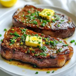 - 2 ribeye steaks, about 1 inch thick - Salt and pepper, to taste - 4 tablespoons unsalted butter, softened - 2 cloves garlic, minced - 1 tablespoon fresh parsley, chopped - 1 tablespoon fresh chives, chopped - 1 tablespoon Dijon mustard - 1 teaspoon smoked paprika - 1 teaspoon Worcestershire sauce - Zest of 1 lemon For a Cowboy Butter Steak, you need ribeye steaks. They are rich and juicy. You should also have some salt and pepper for seasoning. This enhances the steak's natural flavor. Cowboy butter is the star here. You start with soft butter. Then, mix in minced garlic. Fresh herbs like parsley and chives add color and taste. A tablespoon of Dijon mustard gives a sharp kick. Smoked paprika adds depth. Worcestershire sauce adds umami. Finally, the zest of a lemon brightens the whole dish. Each component works together to make a savory flavor explosion. Gather these ingredients before you start cooking. This ensures you have everything ready. Enjoy the process and get ready for a delicious meal! {{ingredient_image_1}} First, heat your grill or skillet. Set it to medium-high heat. This step is key for a good sear. A hot surface helps lock in juices. Let it warm for about 5 minutes. You want that perfect sizzle when you add the steaks. Next, grab your ribeye steaks. Make sure they are about 1 inch thick. Generously sprinkle salt and pepper on both sides. This simple step boosts the flavor. Don't be shy; it's important for taste. Let them sit for a few minutes to absorb the seasoning. Now it&rsquo;s time for the cowboy butter. In a bowl, mix 4 tablespoons of softened butter. Add 2 minced garlic cloves, 1 tablespoon of chopped parsley, and 1 tablespoon of chopped chives. Then, add 1 tablespoon of Dijon mustard, 1 teaspoon of smoked paprika, and 1 teaspoon of Worcestershire sauce. Finally, zest one lemon into the bowl. Stir until it&rsquo;s smooth and well mixed. This butter adds a rich, savory flavor to your steak. Once your grill or skillet is ready, place the seasoned steaks on it. Let them cook for 4 to 5 minutes without moving. This helps create a nice crust. Then, flip the steaks and cook for another 4 to 5 minutes for medium-rare. Adjust the time if you want a different doneness. Use a meat thermometer if you're unsure; 130&deg;F is perfect for medium-rare. After cooking, remove the steaks from the heat. Let them rest for 5 minutes on a plate. This step is crucial for juicy steaks. While they rest, take your cowboy butter mix and divide it into portions. Place a dollop on each steak. Watch it melt as it sits, adding flavor and richness. Serve the steaks on a wooden cutting board. Garnish with extra chopped herbs for a nice touch. Enjoy your cowboy butter steak! When you make Cowboy Butter Steak, I love using ribeye steaks. Ribeye has great marbling, which adds flavor. Look for steaks about 1 inch thick. This thickness helps keep the meat juicy and tender. If you want other options, try sirloin or filet mignon. Each cut has a unique taste and texture. Cooking steak to the right doneness is key. For medium-rare, aim for 130&deg;F to 135&deg;F. Use a meat thermometer for accuracy. Cook the first side for 4&ndash;5 minutes without moving it. This gives a nice sear. Flip the steak and cook for another 4&ndash;5 minutes. Adjust the time based on your preference. Let the steak rest for 5 minutes to keep it juicy. If you have leftover Cowboy Butter Steak, store it properly. Wrap it tightly in plastic wrap or foil. Place it in an airtight container. Refrigerate it for up to 3 days. To reheat, use a skillet on low heat. This keeps the steak tender. You can also use the microwave, but it may dry out. Always add a little cowboy butter on top when reheating to keep it flavorful. Pro Tips Resting is Key: Allowing the steaks to rest after cooking helps redistribute the juices, making for a more flavorful and tender bite. Perfect Sear: For a restaurant-quality sear, ensure your grill or skillet is hot enough before placing the steaks on it. This will create a delicious crust. Butter Variations: Feel free to customize the cowboy butter by adding other herbs like thyme or rosemary for different flavor profiles. Check Doneness: Use a meat thermometer to check the internal temperature of the steak for perfect doneness: 130&deg;F for medium-rare, 140&deg;F for medium. {{image_2}} You can use different cuts of steak for this dish. Ribeye is rich and tender. However, you can try sirloin or filet mignon. Both cuts will add unique flavors. Each cut has its own texture and taste. Sirloin is leaner, while filet mignon is very tender. Adjust the cooking time to suit your cut. Cowboy butter is not just one flavor. You can change it up to fit your taste. For a spicy kick, add some cayenne pepper or chili flakes. If you love herbs, try adding thyme or oregano. You can also swap in lemon juice for the zest. This adds a different citrus flavor. Experiment and find what you like best. Serving your Cowboy Butter Steak can be fun. Try pairing it with grilled vegetables, like asparagus or zucchini. A fresh salad also works well to balance the rich steak. For a hearty side, serve it with mashed potatoes or rice. Don&rsquo;t forget to drizzle some extra cowboy butter on the sides. This adds extra flavor to your meal. Enjoy the layers of taste! Store leftover Cowboy Butter Steak in an airtight container. This keeps it fresh and tasty. Place the steak in the fridge within two hours of cooking. It will stay good for up to three days. When you want to enjoy it again, check for any signs of spoilage. You can freeze Cowboy Butter Steak for later. Wrap the steak tightly in plastic wrap, then place it in a freezer bag. Make sure to squeeze out all the air. This helps prevent freezer burn. You can freeze it for up to three months. Label the bag with the date, so you know when to use it. To reheat, remove the steak from the fridge or freezer. If frozen, let it thaw overnight in the fridge. For reheating, use a skillet over medium heat. Add a little butter to the pan to keep it moist. Heat it for about 5-7 minutes, flipping halfway. If you want to use the microwave, do so in short bursts. This helps avoid overcooking. The goal is to warm it through without drying it out. Enjoy your Cowboy Butter Steak just as delicious as before! You can tell if your steak is medium-rare by using a meat thermometer. Insert it into the thickest part of the steak. Aim for a temperature of 130&deg;F to 135&deg;F. If you don&rsquo;t have a thermometer, you can press the steak with your finger. A medium-rare steak feels slightly firm but still gives a little. The color should be a warm pink inside. Yes, you can use other herbs in cowboy butter. Fresh thyme, basil, or tarragon can work well. Feel free to mix and match based on what you enjoy. Each herb adds a unique flavor. Just keep the same amount as the parsley and chives for balance. Cowboy Butter Steak is great for meal prep! You can cook the steaks ahead and store them in the fridge. Just make sure to keep the cowboy butter separate. Reheat the steak gently later. This way, you keep the flavor and texture perfect. Add the cowboy butter just before serving for that fresh taste. You now know how to cook ribeye steaks with cowboy butter. We covered ingredients, steps, tips, and storage. Remember to choose the right steak cut and check doneness. Feel free to customize your cowboy butter for different flavors. Leftovers can be stored and reheated easily for later meals. Enjoy your cooking, and keep experimenting with new ideas and flavors. You will impress everyone with your tasty dishes!